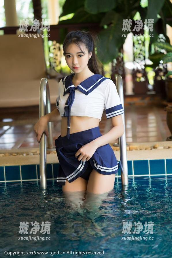 TGOD推女神-艾小青 TGOD推女神 - 有些白衬衫真难穿,但艾小青的这张原图倒是给了点启发。
